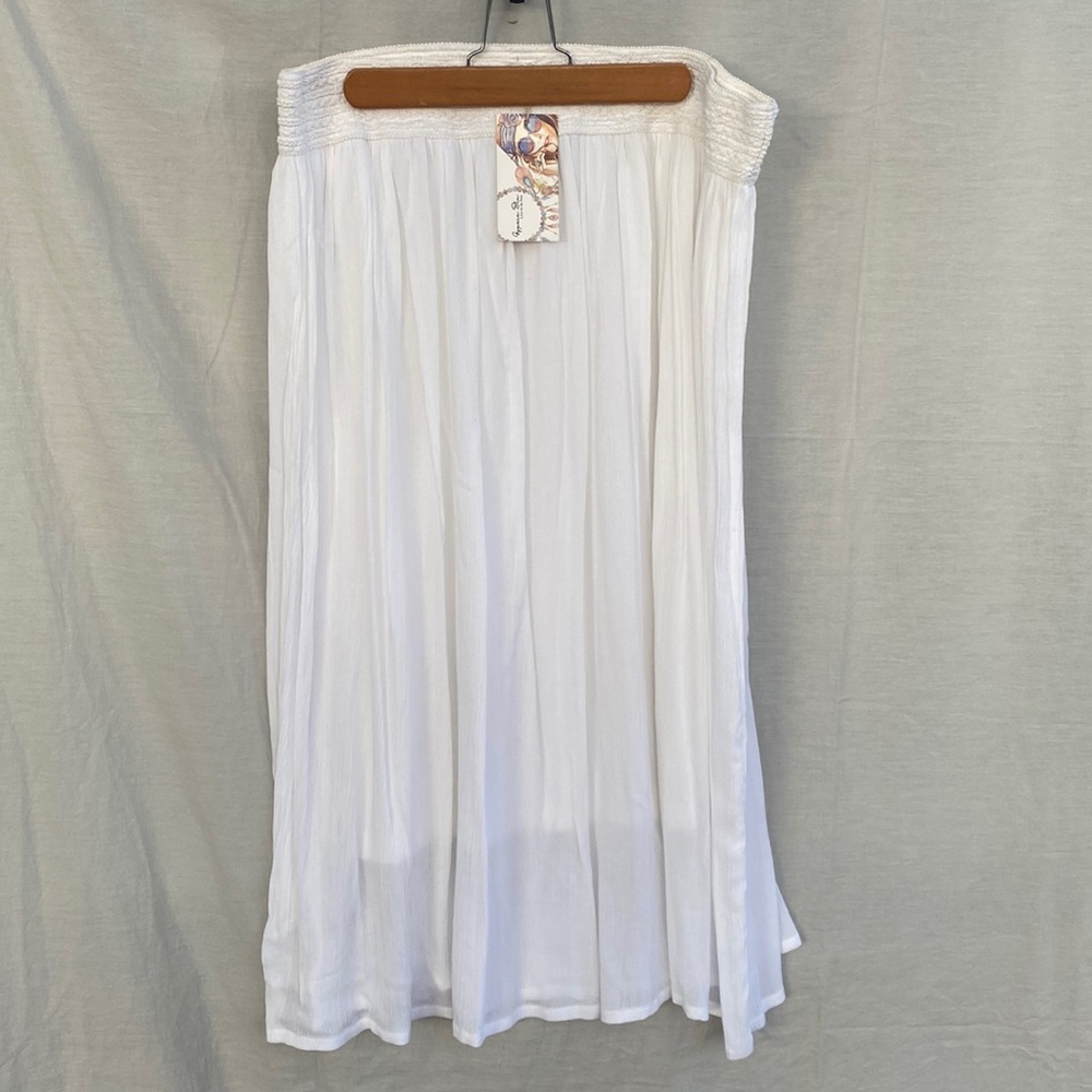Gypsie Blu brand - bohemian white skirt - size XL